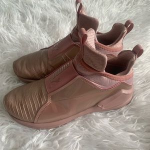 rihanna puma rose gold sneakers